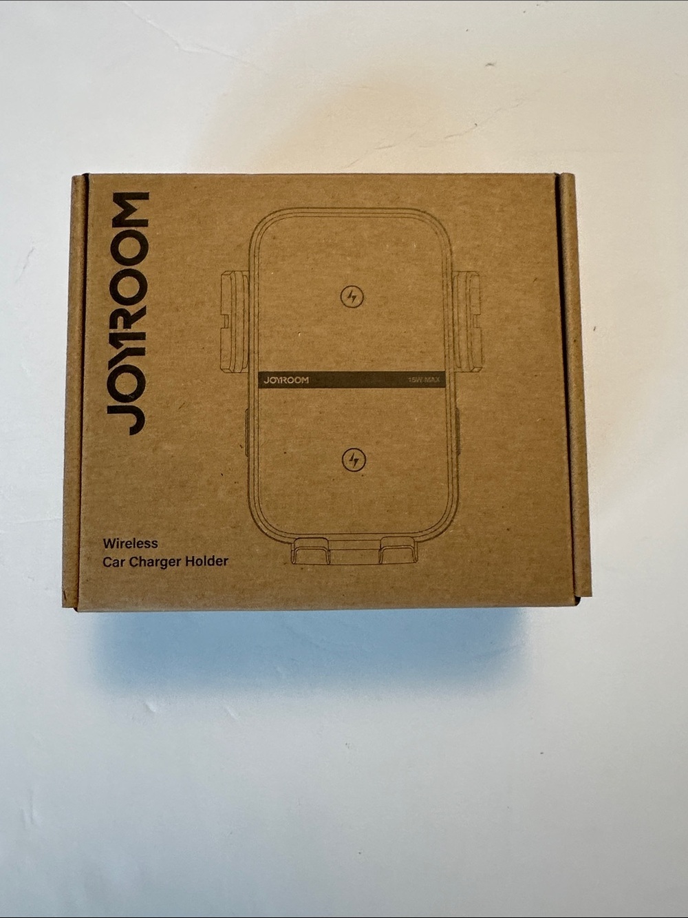 Brown Wireless Car Charger Holder